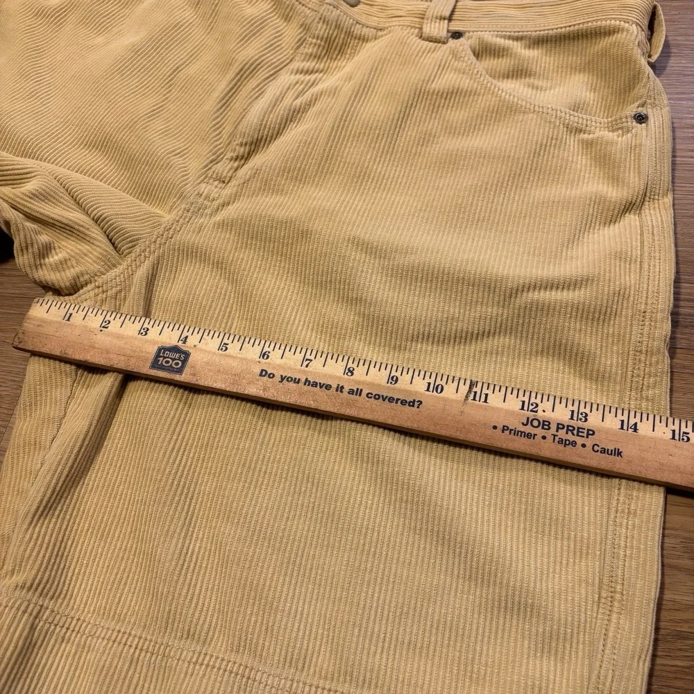 VTG Tommy Bahama Relax Corduroy Shorts Men's 36 Fits 35x9 Tan Silk Cotton Blend